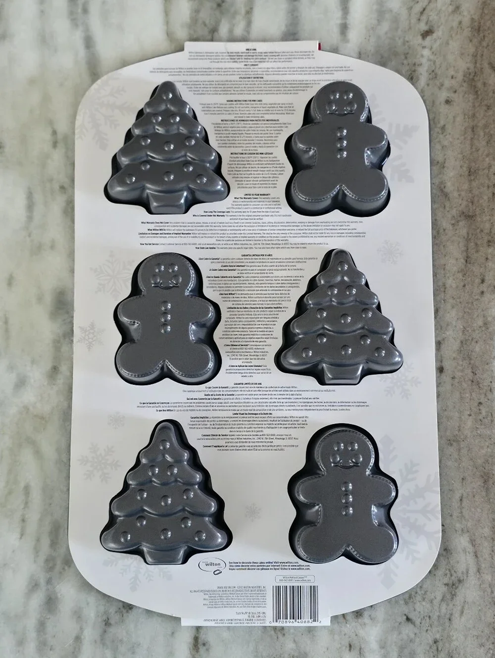 Wilton | Christmas Holiday Mini Cake Pan Non-Stick